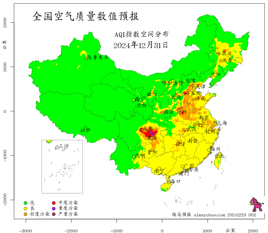 每日空气质量预报图