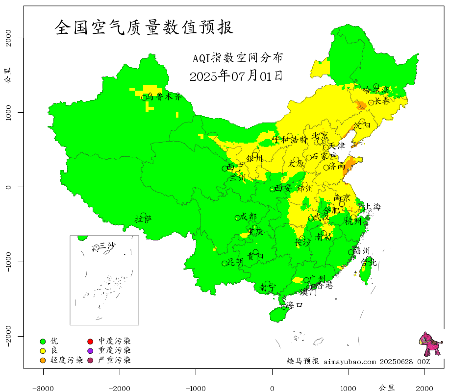 每日空气质量预报图