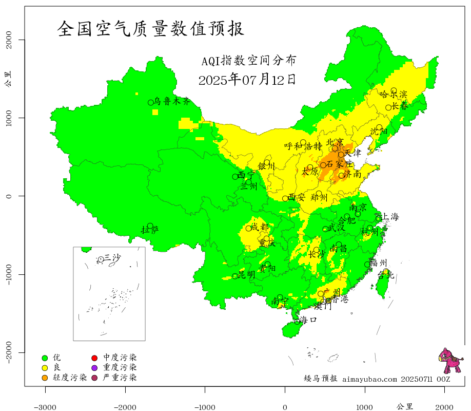 每日空气质量预报图