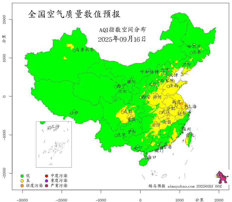 每日空气质量预报图