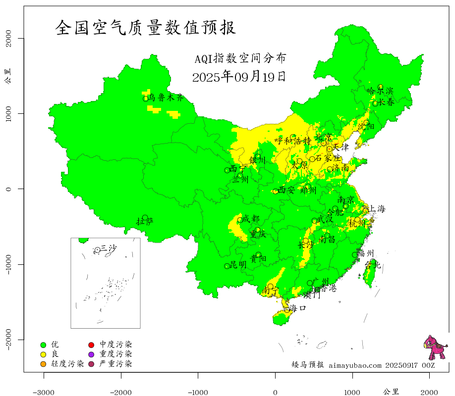 每日空气质量预报图