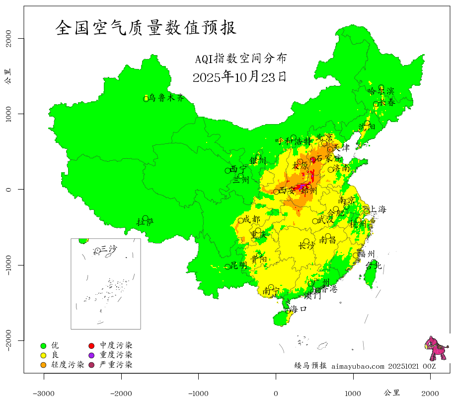 每日空气质量预报图