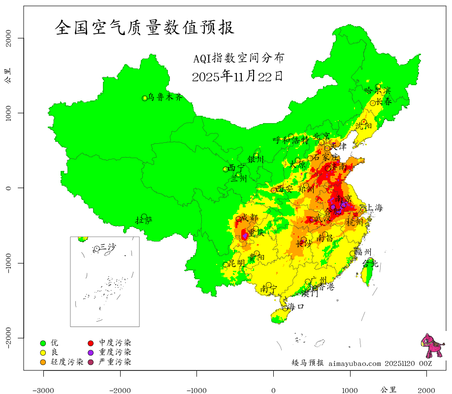 每日空气质量预报图