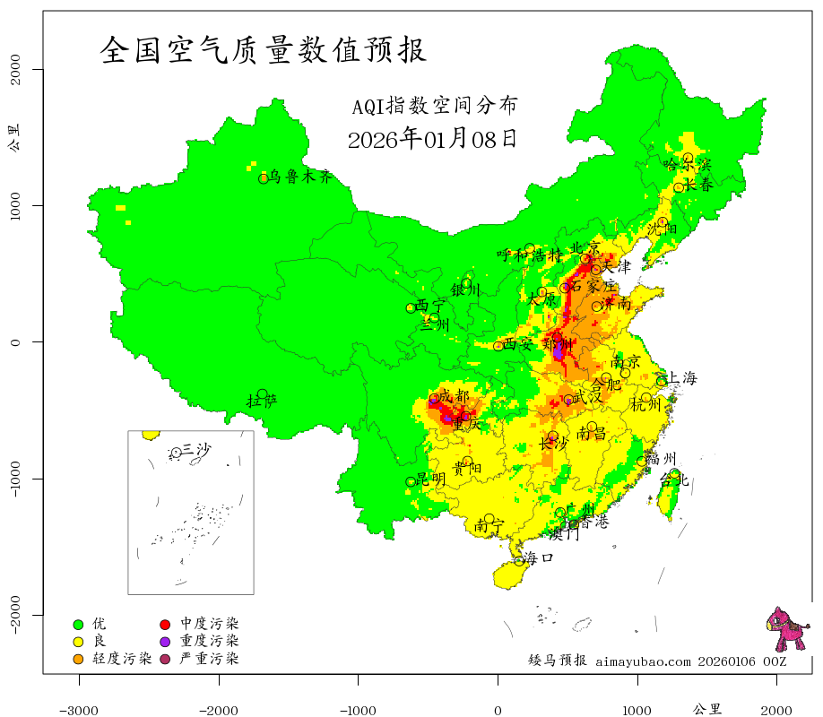 每日空气质量预报图