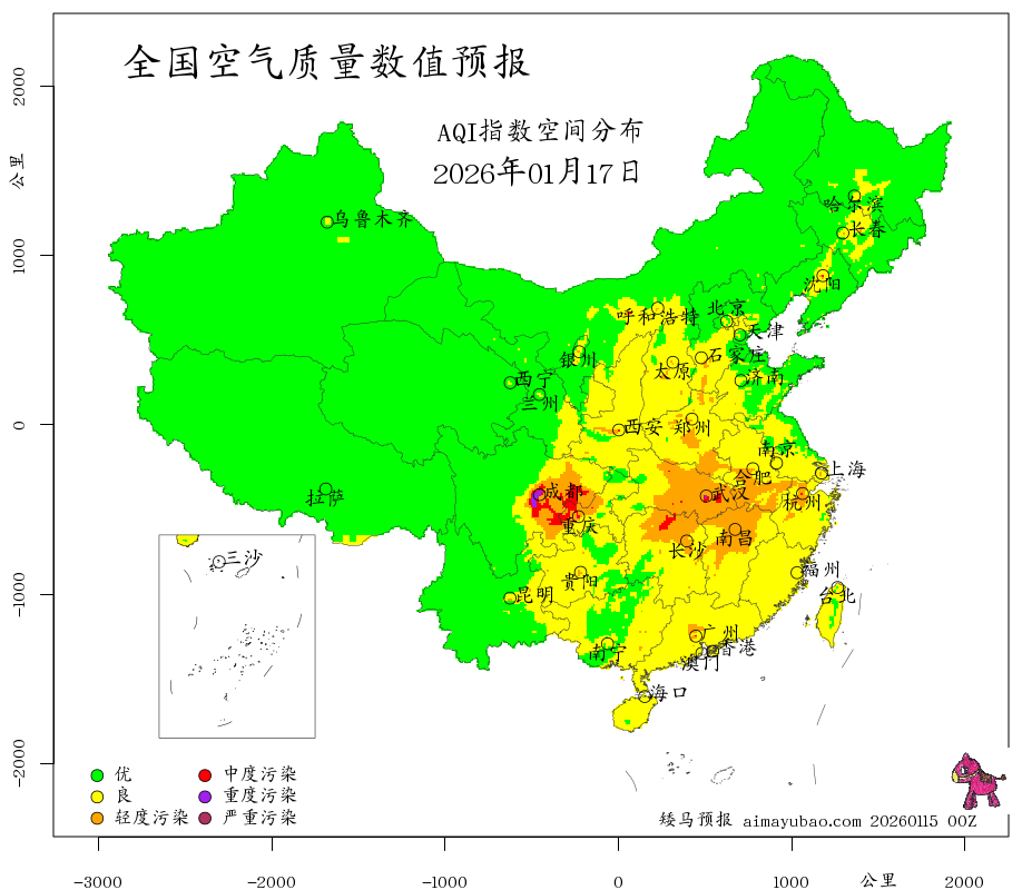每日空气质量预报图