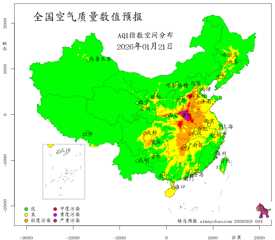 每日空气质量预报图