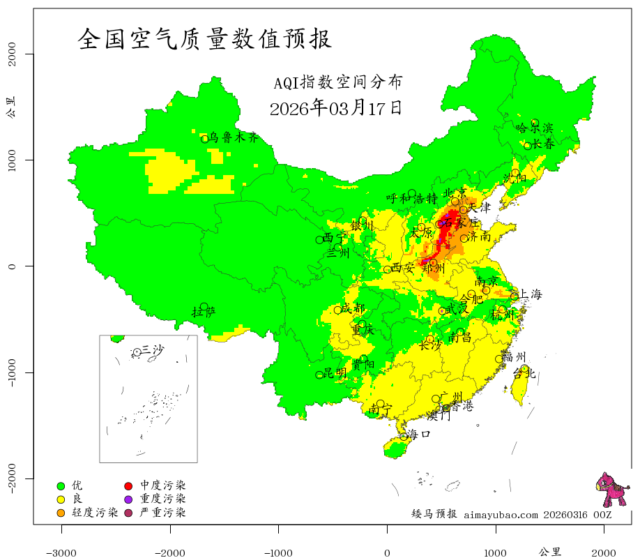 每日空气质量预报图