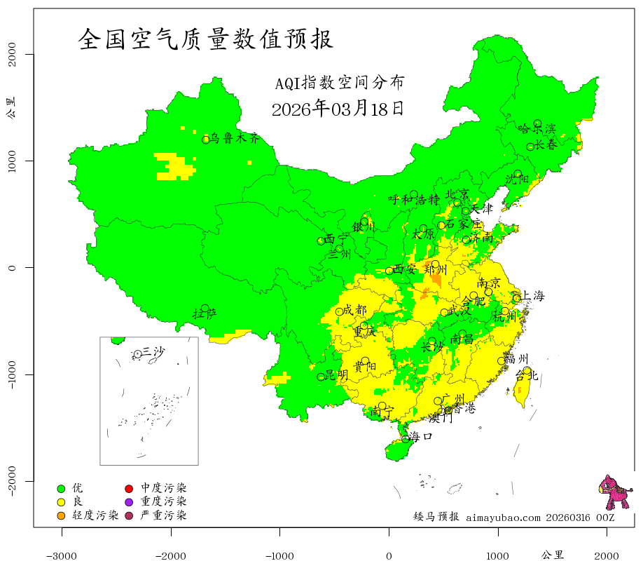 每日空气质量预报图