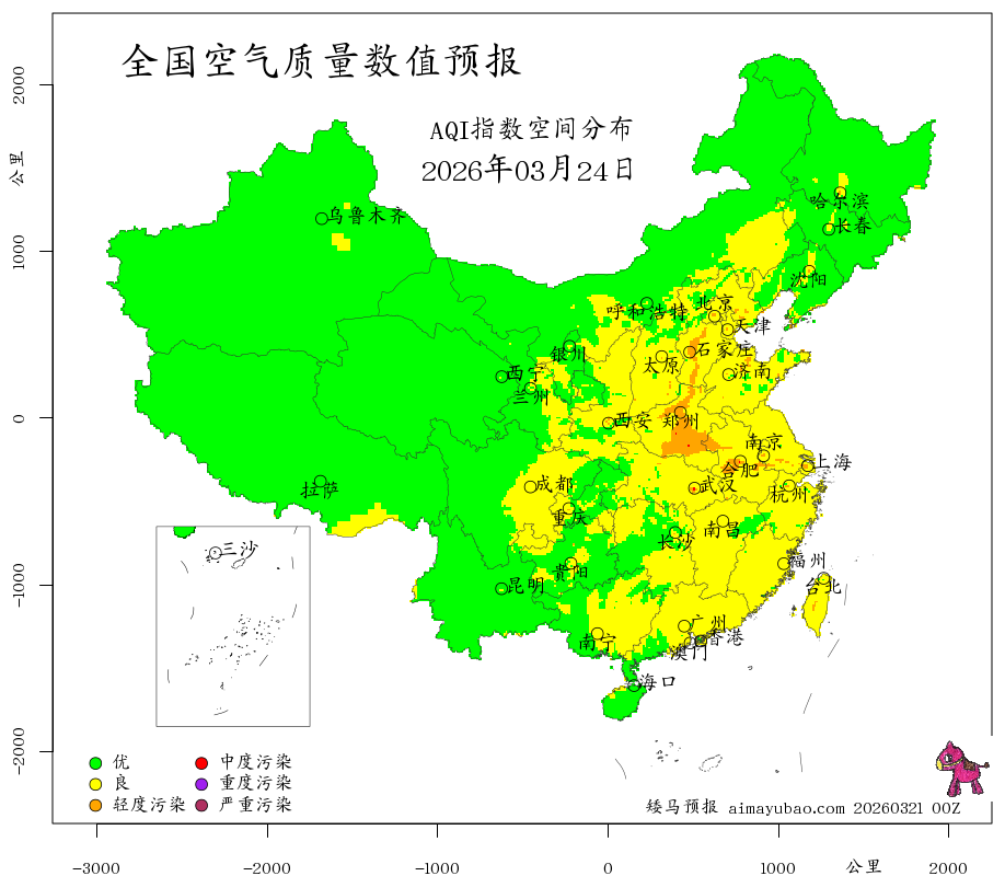 每日空气质量预报图