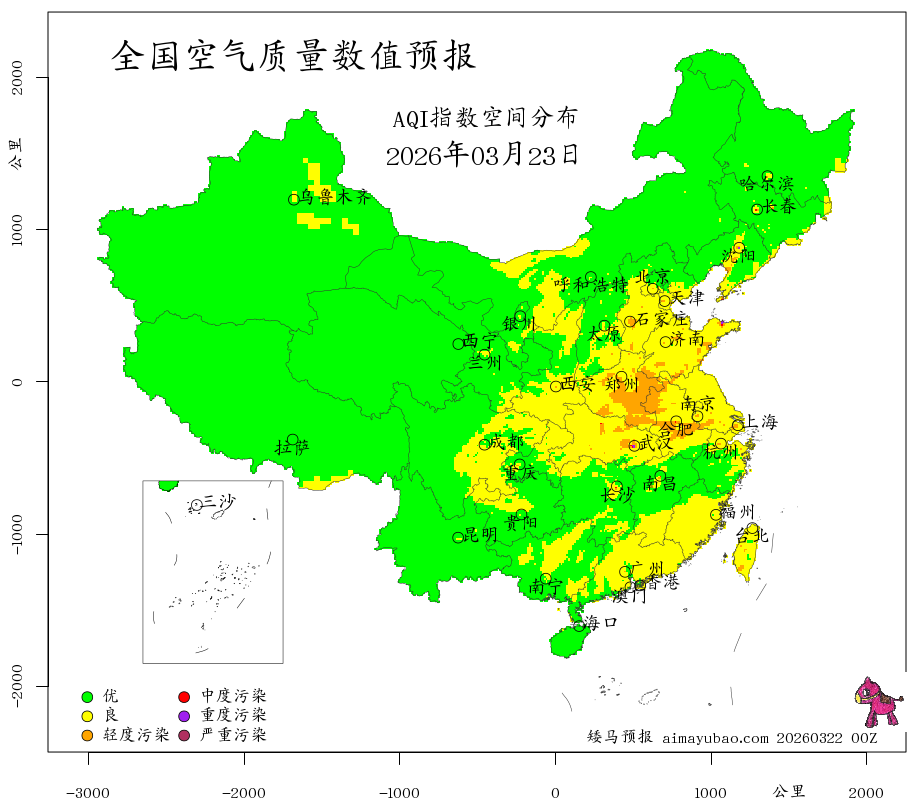 每日空气质量预报图