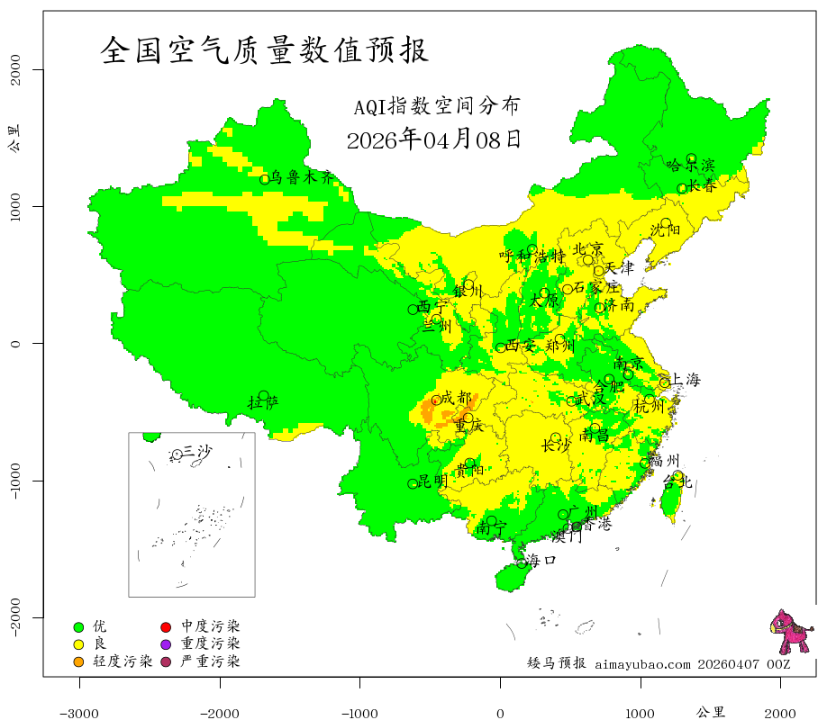 每日空气质量预报图