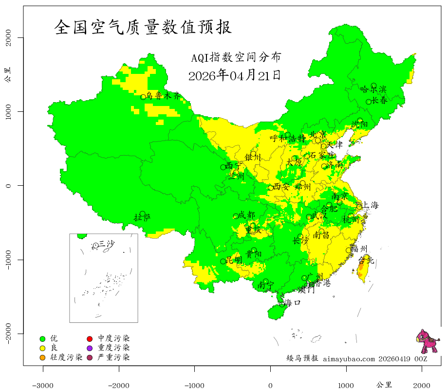 每日空气质量预报图