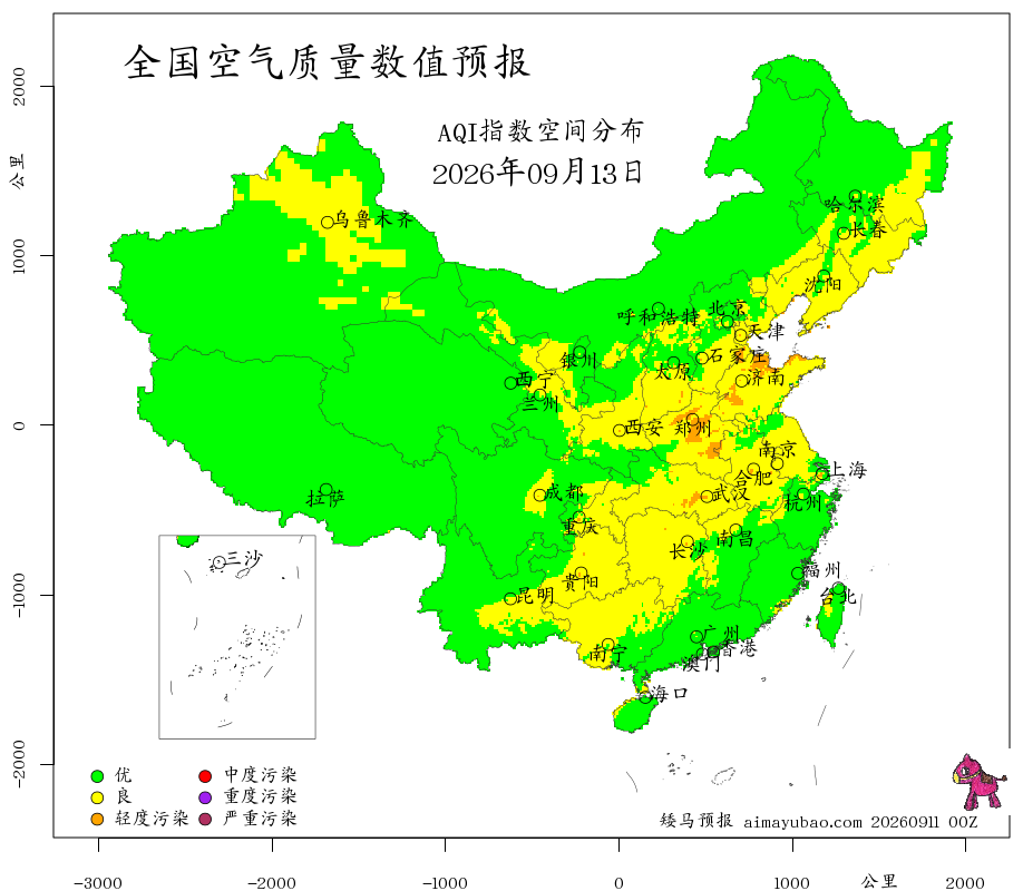 每日空气质量预报图