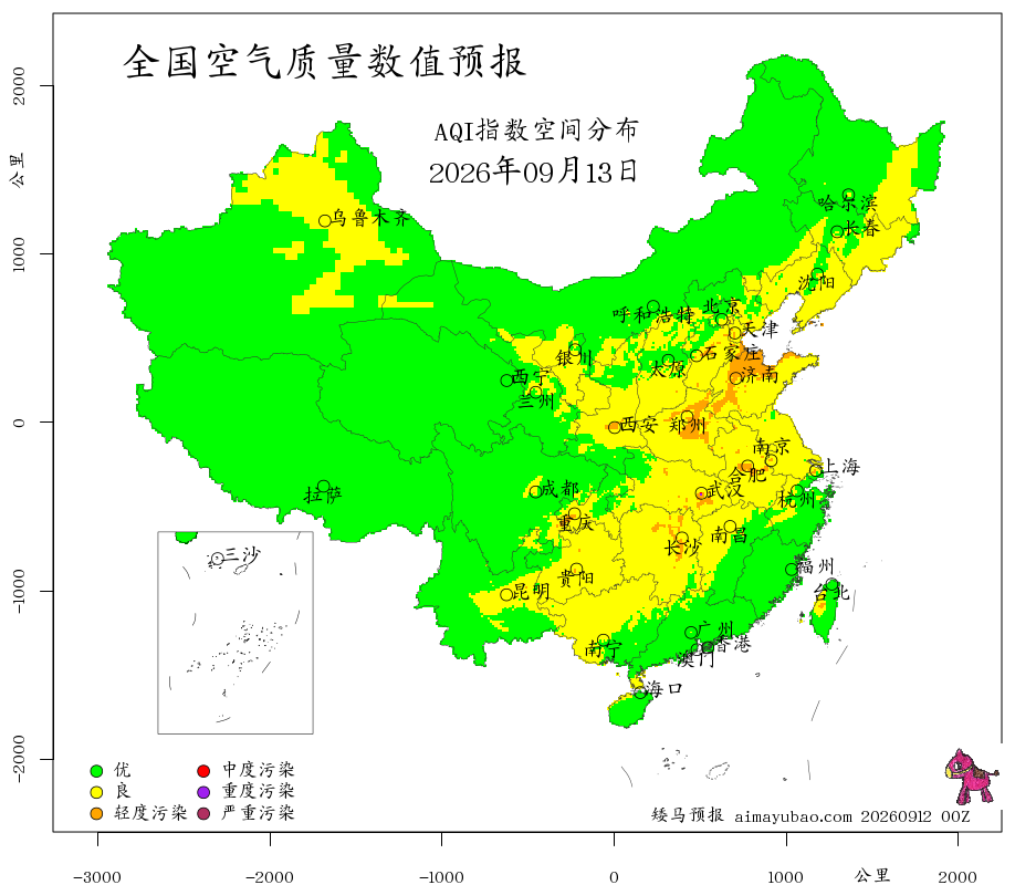 每日空气质量预报图