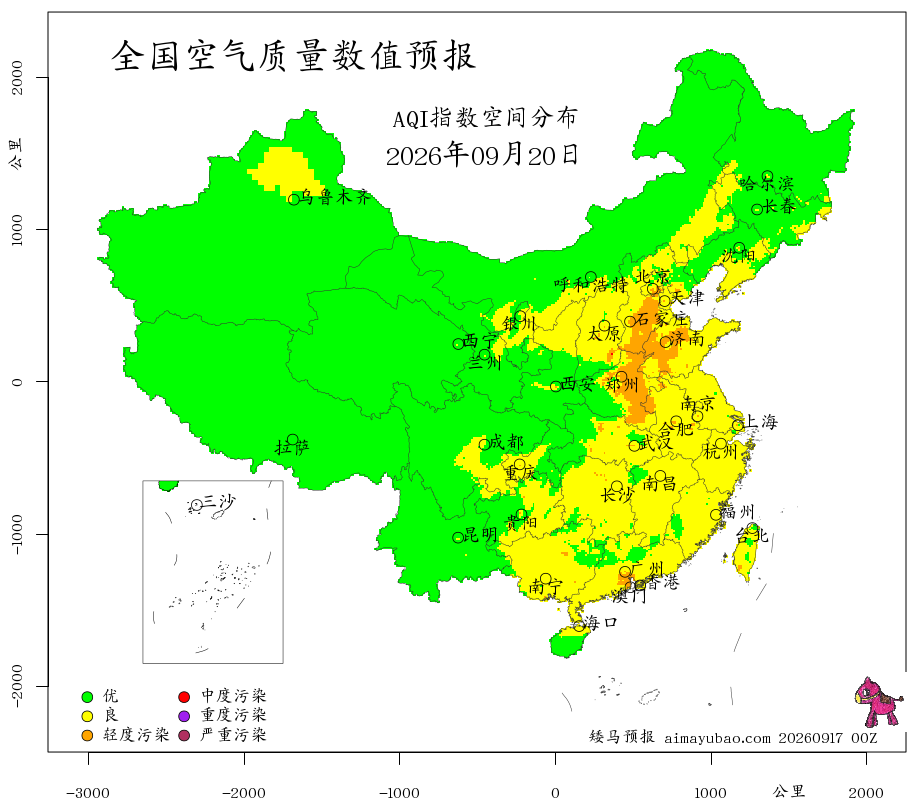 每日空气质量预报图