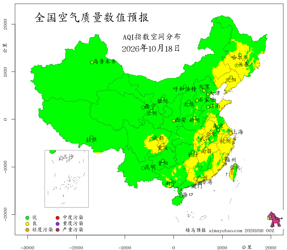 每日空气质量预报图